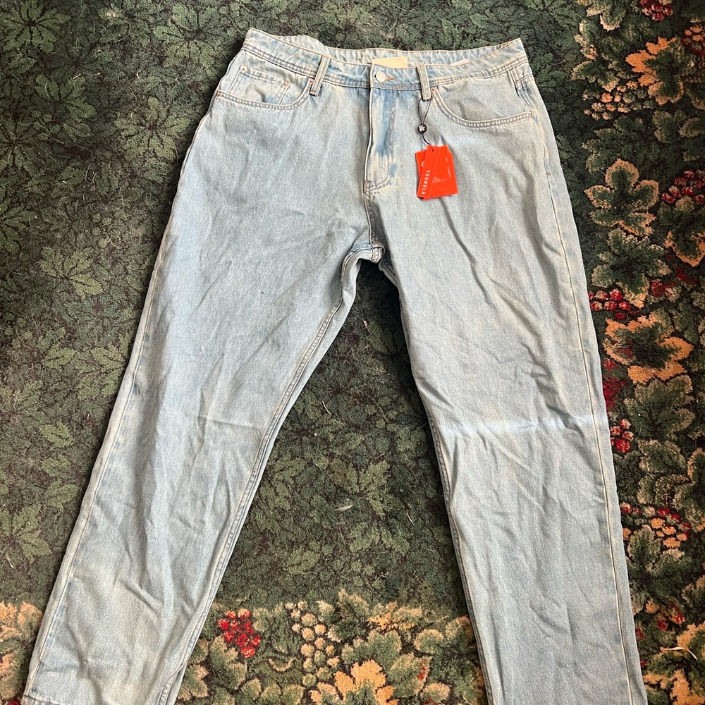 YoungLA Blue Slim Jeans with Classic Denim Look